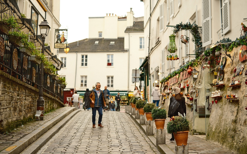 Taking In The Unique Vibe Of Montmartre, One Step At A Time On Its Pretty Cobblestone Paths