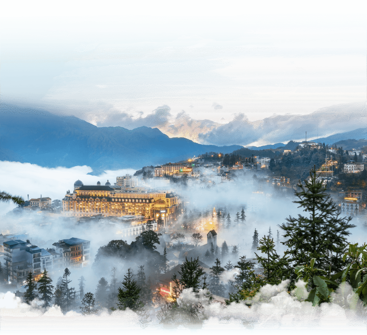 French-inspired boutique hotel Montmartre de Sapa with mountain view